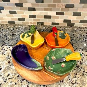 Williams Sonoma Vegetables dip bowls